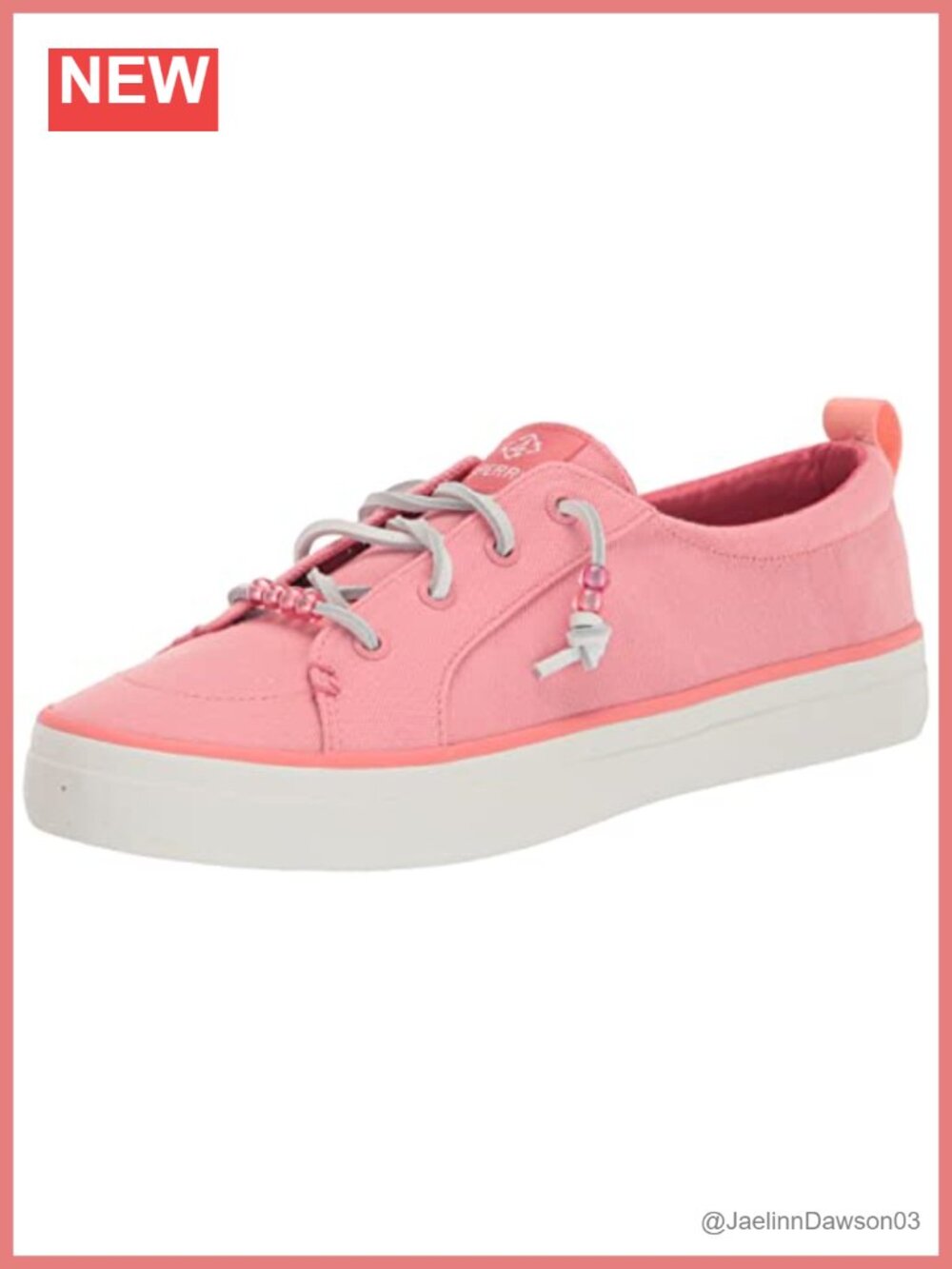 Sperry Women's Crest Vibe Seacycled Sneaker - Memory Foam, Slip-On